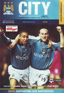 Manchester City v Tottenham Hotspur 2000/01