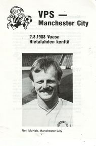Vaasan Palloseura v Manchester City Friendly 1988/89