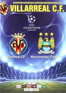 Villarreal v Manchester City UEFA Champions League Group A Match 4 2011/12