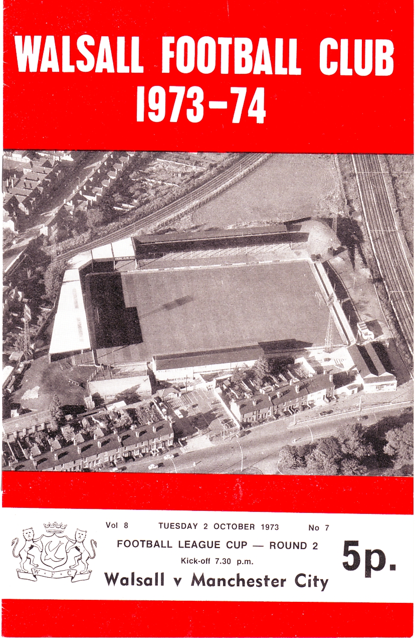 Walsall v Manchester League Cup 2nd Rd 1973/74