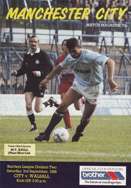 Manchester City v Walsall 1988/89