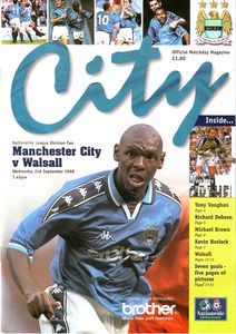 Manchester City v Walsall 1998/99