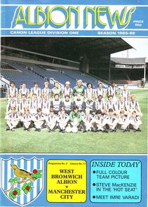 West Bromwich Albion v Manchester City 1985/86