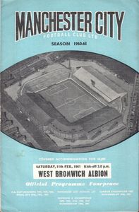 Manchester City v West Bromwich Albion 1960/61