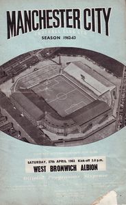Manchester City v West Bromwich Albion 1962/63