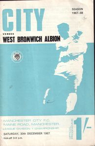 Manchester City v West Brom 1967/68