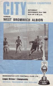 Manchester City v West Bromwich Albion 1968/69