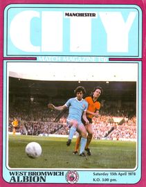 Manchester City v West Bromwich Albion 1977/78