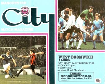 Manchester City v West Bromwich Albion home 1979/80