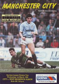 Manchester City v West Bromwich Albion 1988/89