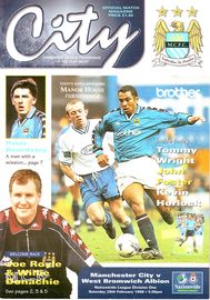 Manchester City v West Bromwich Albion 1997/98