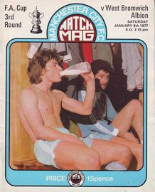 Manchester City v West Bromwich Albion FA Cup 3rd Round 1976/77