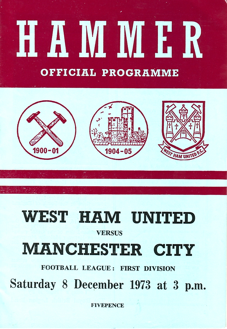 West Ham United v Manchester City 1973/74
