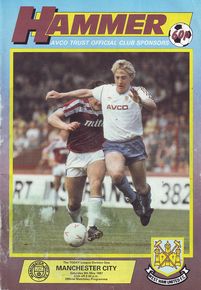 West Ham United v Manchester City 1986/87