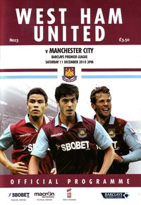 West Ham United v Manchester City 2010/11