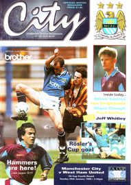 Manchester City v West Ham United FA Cup 4th Round 1997/98