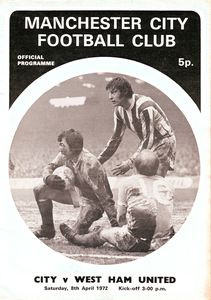 Manchester City v West Ham United 1971/72