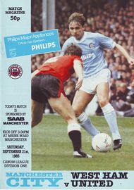 Manchester City v West Ham United 1985/86