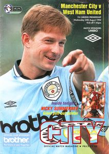 Manchester City v West Ham 1994/95