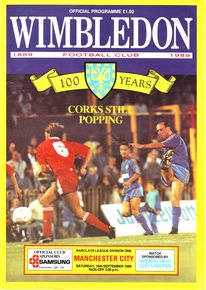 Wimbledon v Manchester City 1989/90