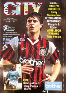 Manchester City v Wimbledon 1994/95