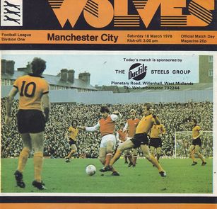 Wolverhampton Wanderers v Manchester City 1977/78