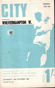Manchester City v Wolverhampton Wanderers 1967/68