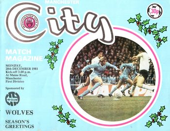 Manchester City v Wolverhampton Wanderers 1981/82