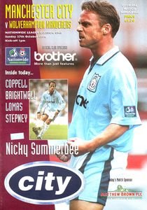 Manchester City v Wolverhampton Wanderers 1996/97