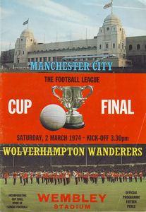 Manchester City v Wolverhampton Wanderers League Cup Final 1973/74